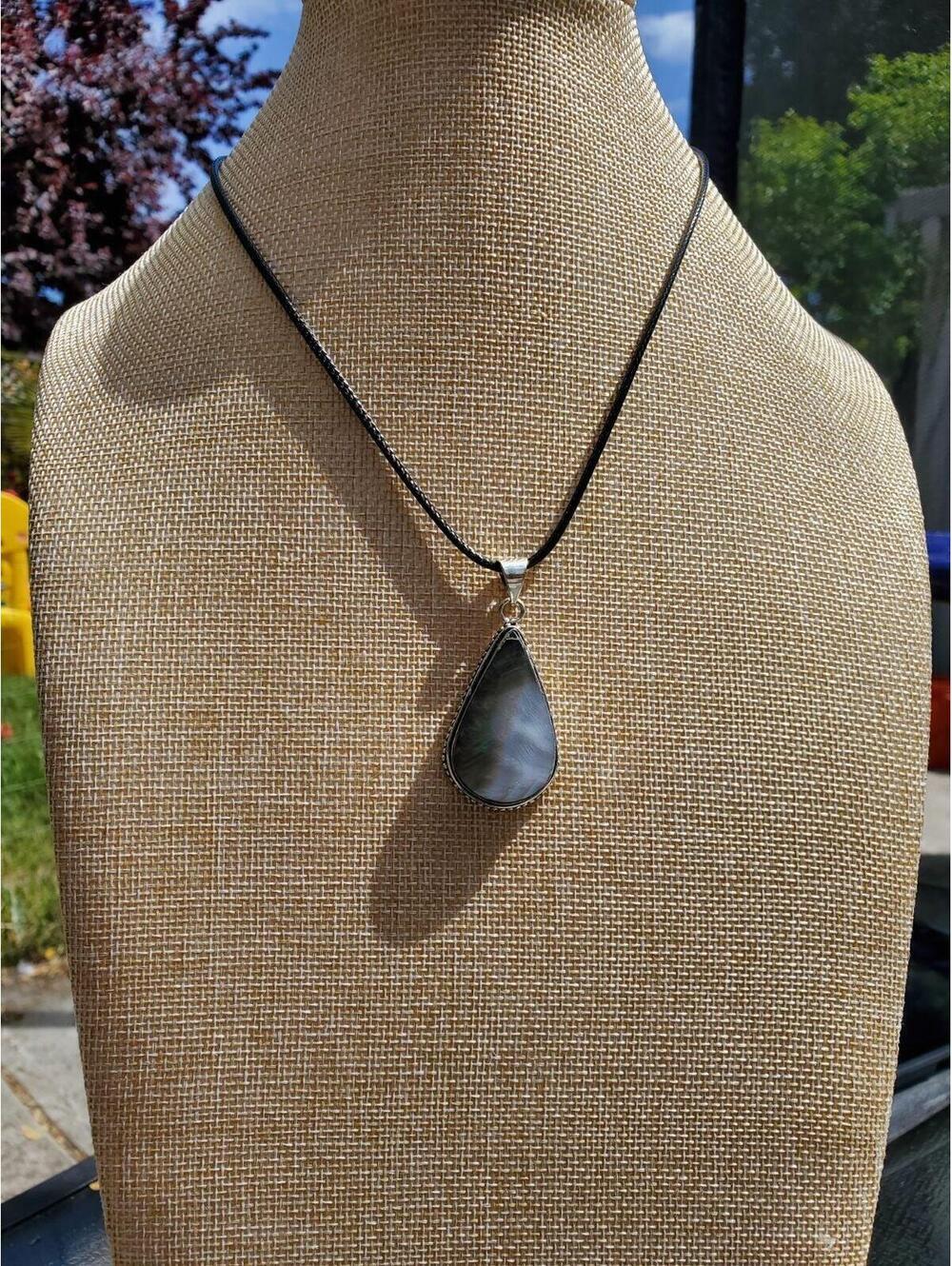 925 mother of pearl pendant - Picture 5 of 7